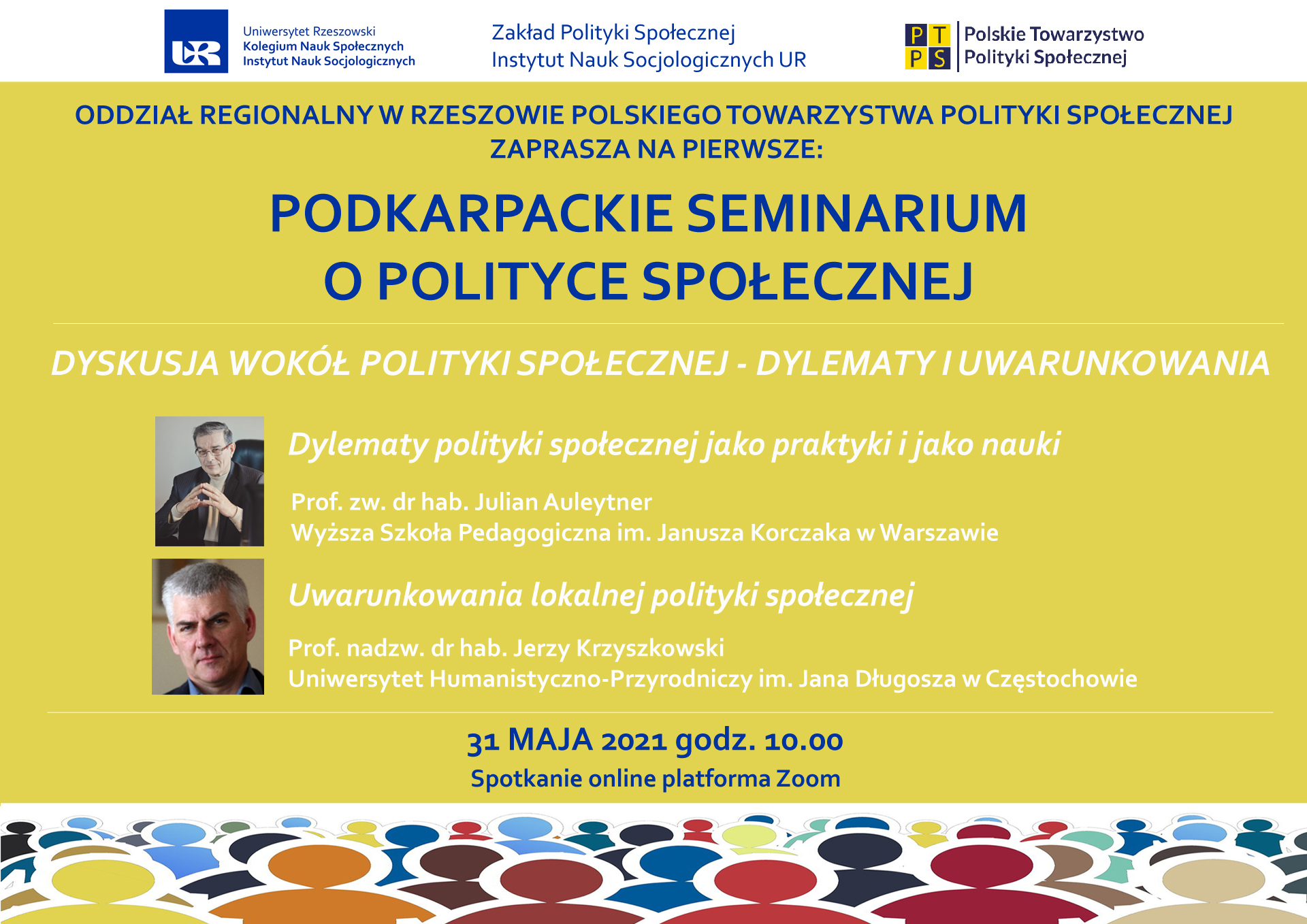 Dyskusja wokół polityki społecznej – dylematy i uwarunkowania – seminarium online